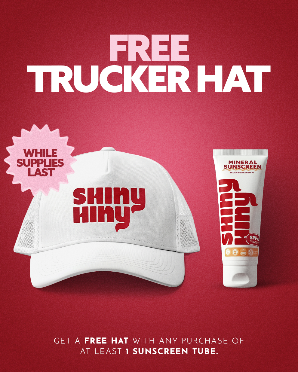Buy SPF, Get the Hat Free ☀️